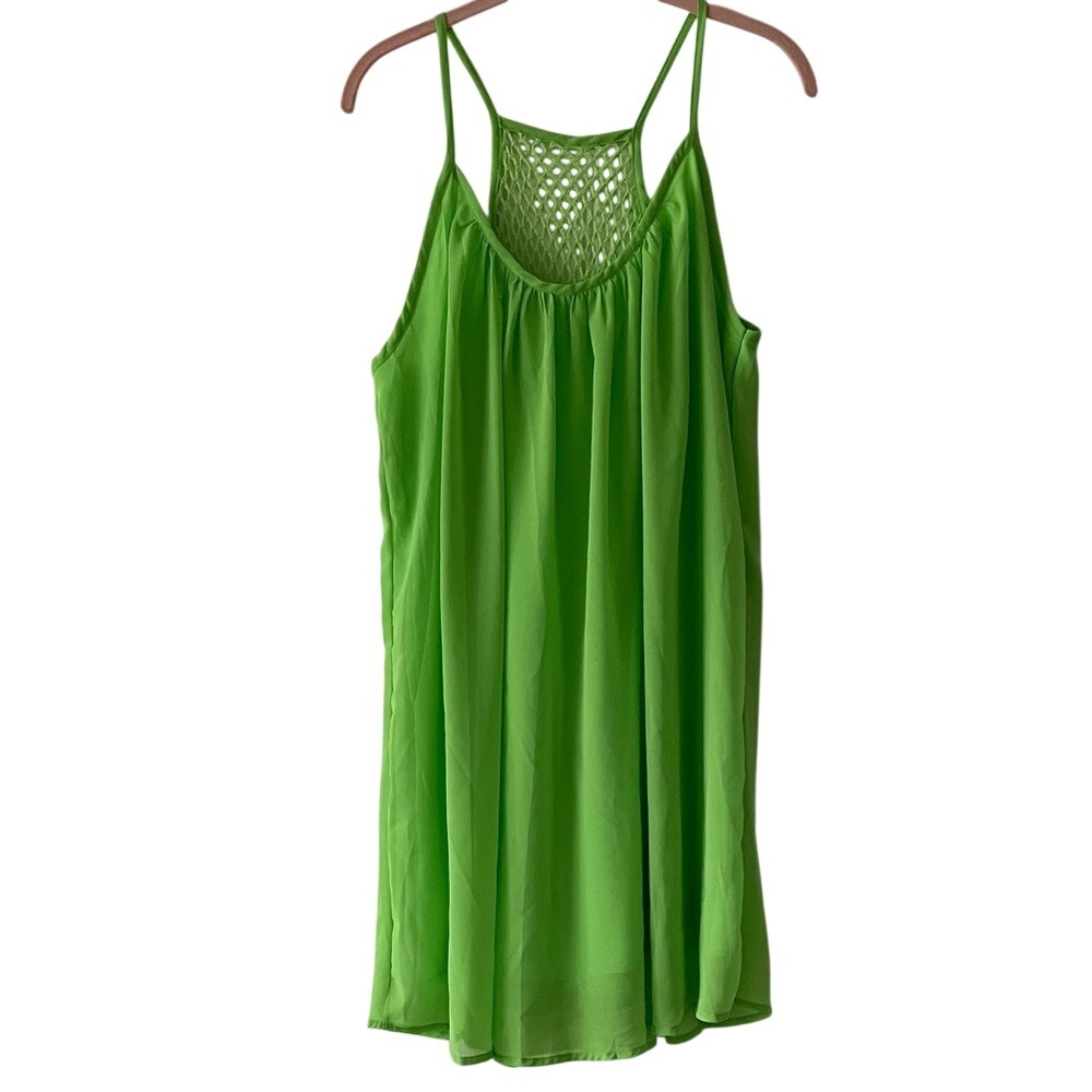 Lime‎ Green Swimsuit Cover Up Dress XL